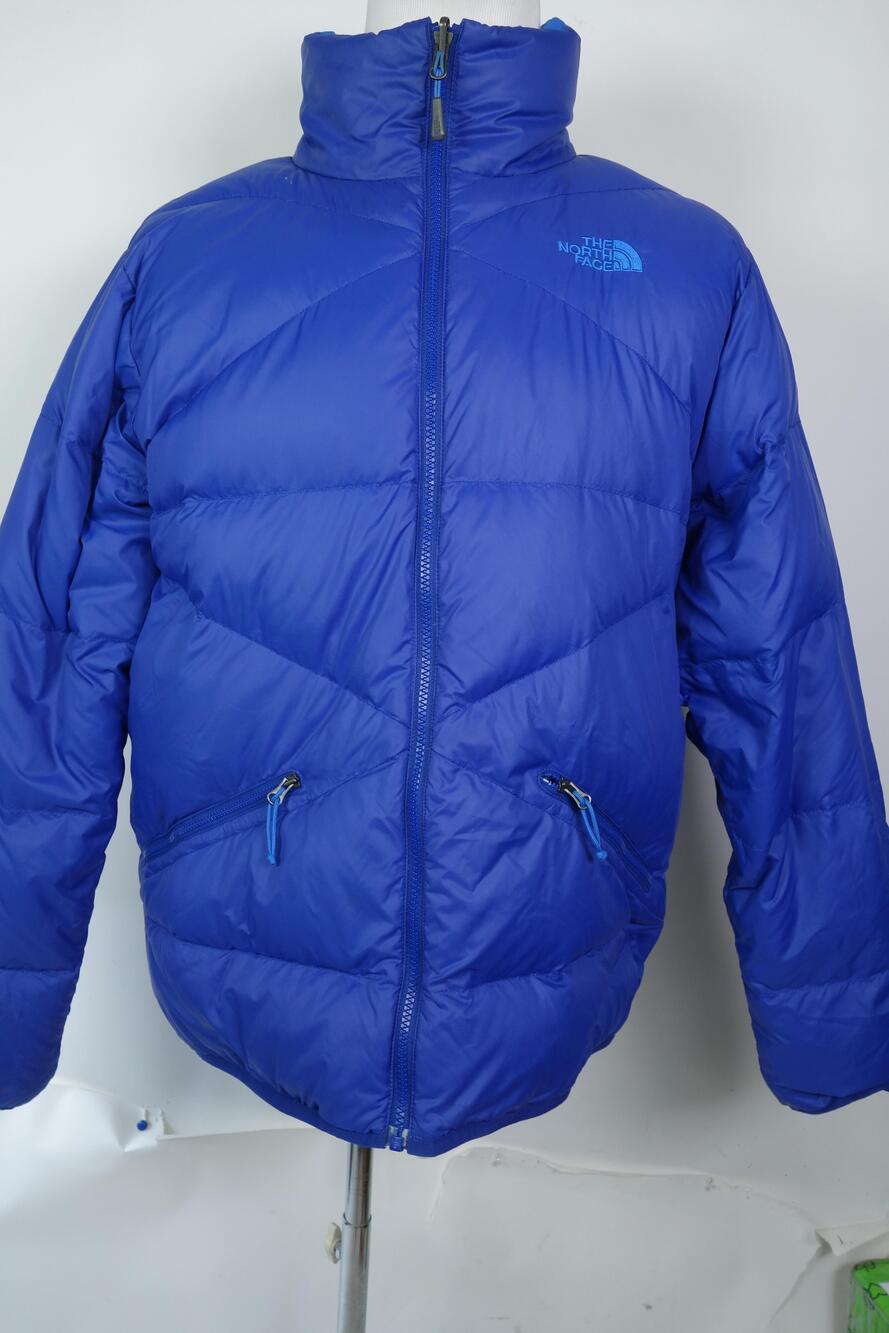 The North Face Jacket Mens Large Blue Down Puffer Reversible Insulated A7UZ